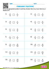 Comparing fractions